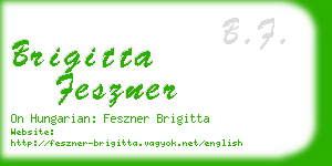 brigitta feszner business card